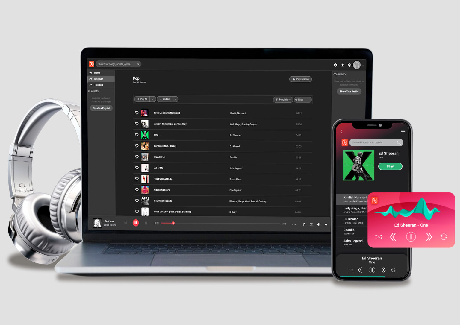 Music streaming app